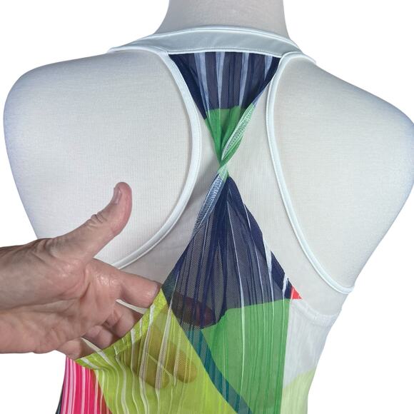 Adidas Adizero Racerback Tennis/Athleisure Dress with Mesh Overlay Size Large - Picture 7 of 12